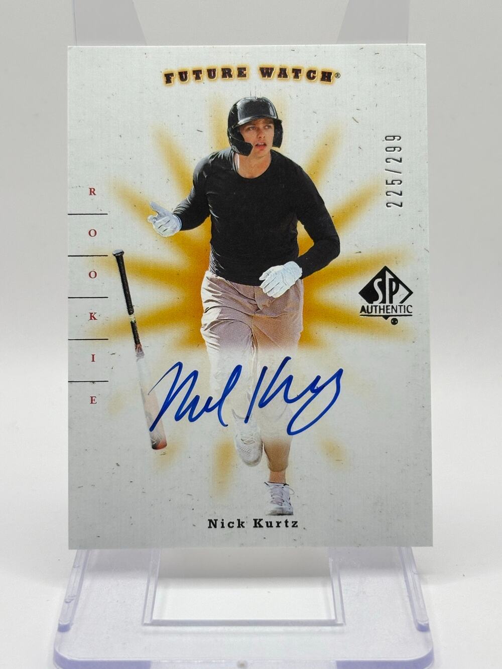 2024 UD Goodwin Champions Nick Kurtz Future Watch Auto 225/299 SP Athletics